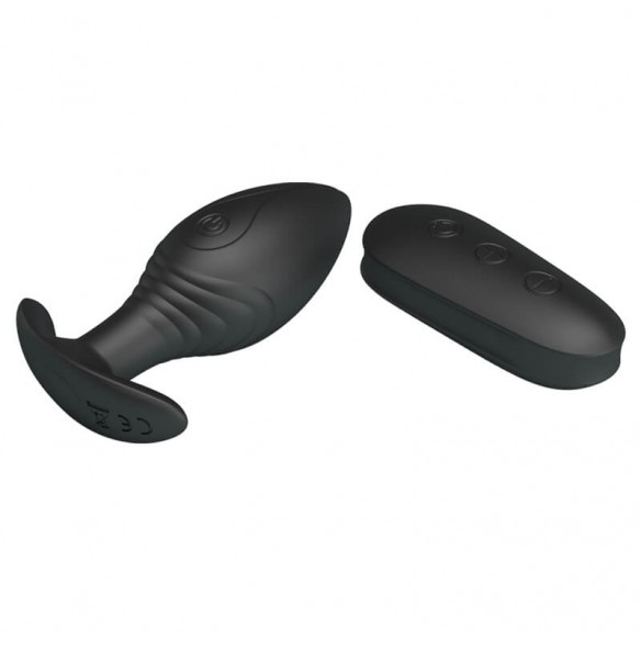 PRETTY LOVE - Royal Pleasure Wireless Remote Anal Plug (Black) PRETTY LOVE - Royal Pleasure Wireless Remote Anal Plug (Black)